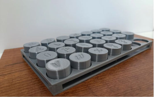 Keramikstempel / Tonstempel / Buchstabenset / Kleinbuchstaben / 3D Druck