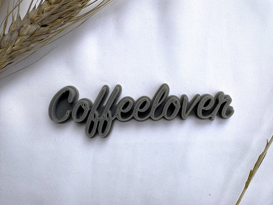 Keramikstempel / Tonstempel / Spruch / Coffee / Kaffee / Coffeelover / Kaffeeliebhaber /  3D Druck