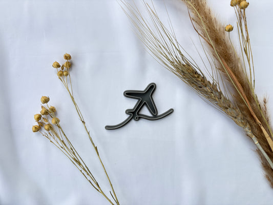 Keramikstempel / Tonstempel / 3D Druck / Flugzeug / Urlaub