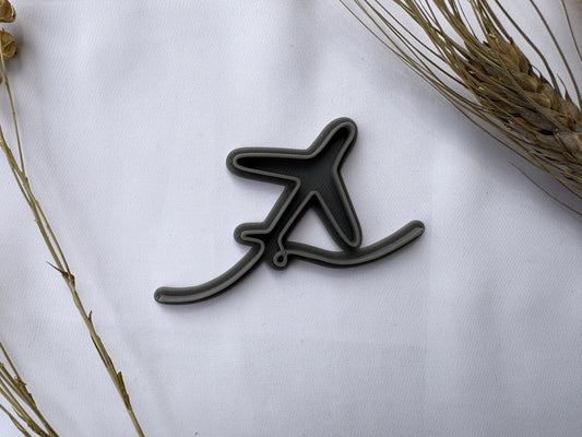 Keramikstempel / Tonstempel / 3D Druck / Flugzeug / Urlaub