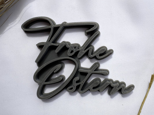 Keramikstempel / Tonstempel / Frohe Ostern / Schriftzug / 3D Druck