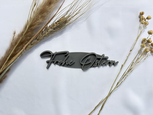Keramikstempel / Tonstempel / Frohe Ostern / Schriftzug / 3D Druck