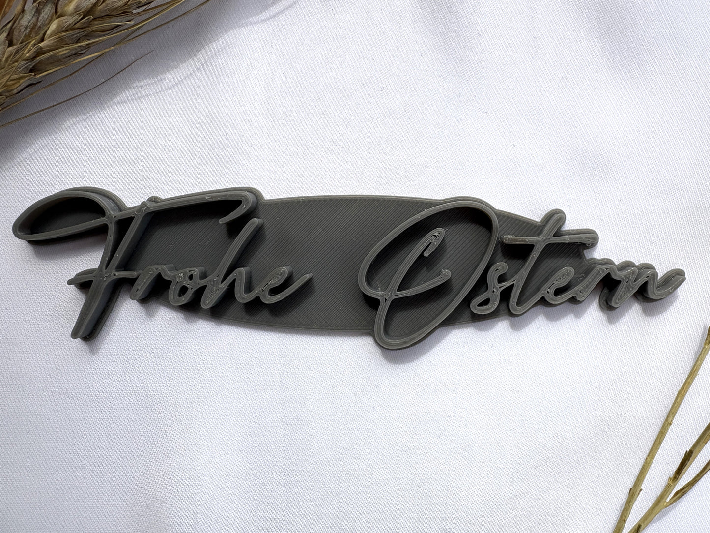 Keramikstempel / Tonstempel / Frohe Ostern / Schriftzug / 3D Druck