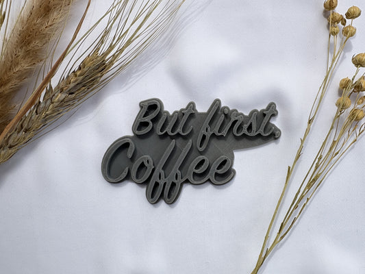 Keramikstempel / Tonstempel / Spruch / Coffee / Kaffee / 3D Druck