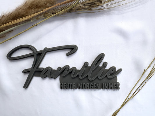 Keramikstempel / Tonstempel / Spruch / Familie / 3D Druck