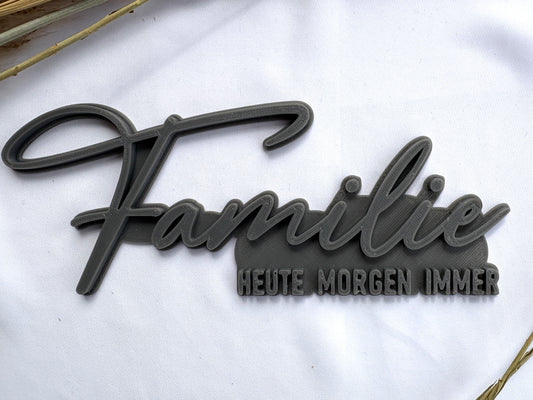 Keramikstempel / Tonstempel / Spruch / Familie / 3D Druck