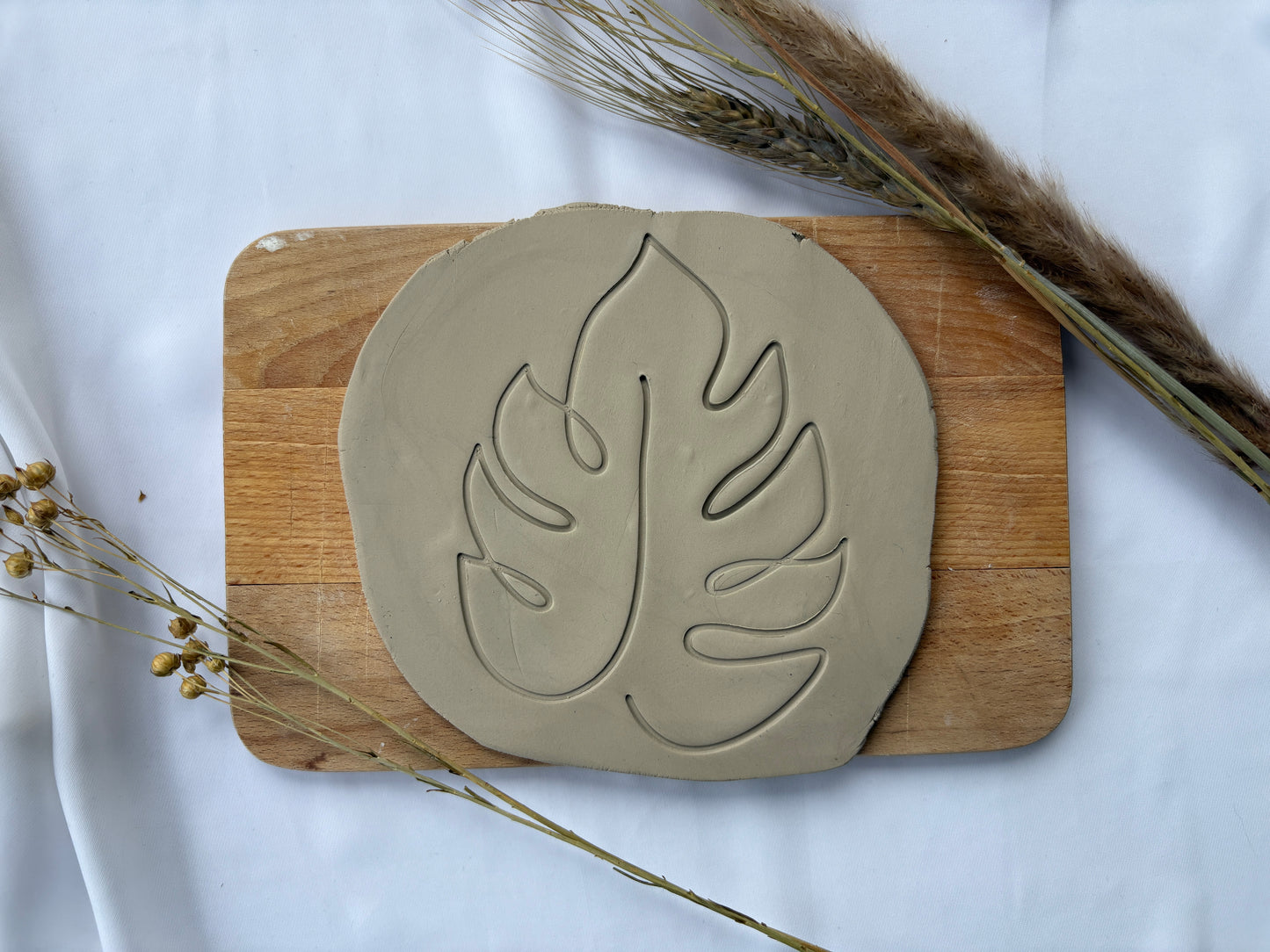 Keramikstempel / Tonstempel / Blatt / 3D Druck