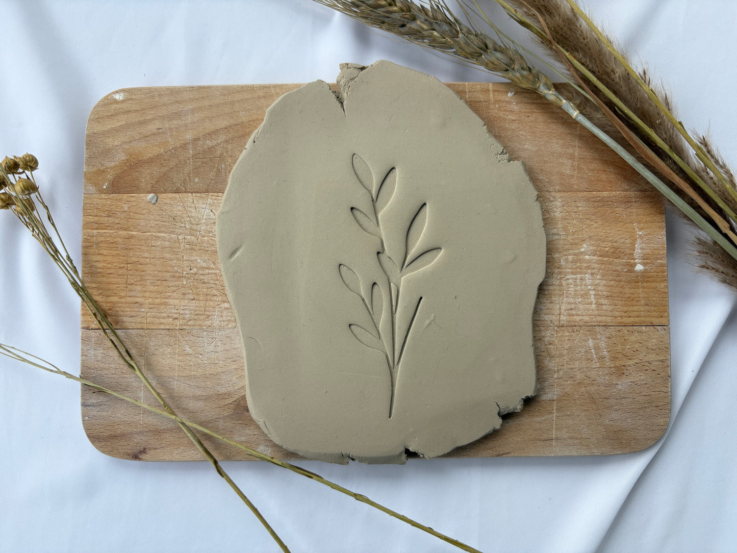 Keramikstempel / Tonstempel / 3D Druck / Gräser / Blätter