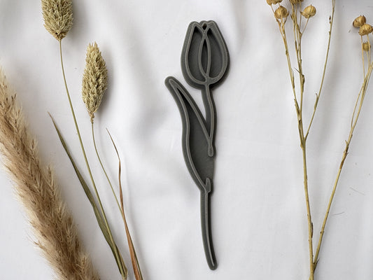 Keramikstempel / Tonstempel / Tulpe / Blume / 3D Druck