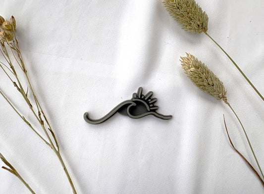 Keramikstempel / Tonstempel / Sonne + Welle / 3D Druck