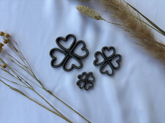 Keramikstempel / Tonstempel / Kleeblatt / Set / Glück / 3D Druck