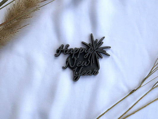 Keramikstempel / Tonstempel / Spruch / Happy new year / 3D Druck