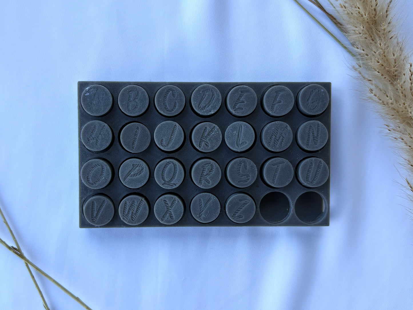 Keramikstempel / Tonstempel / Buchstabenset / Großbuchstaben / 3D Druck