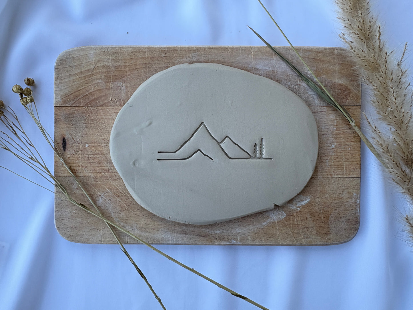 Keramikstempel / Tonstempel / 3D Druck / Sommer / Berge