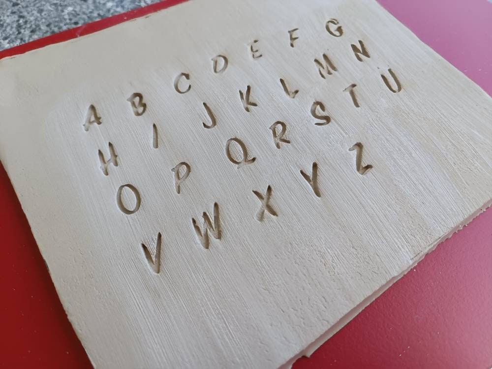 Keramikstempel / Tonstempel / Buchstabenset / Großbuchstaben / 3D Druck