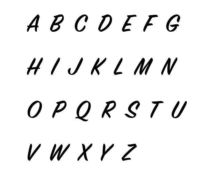 Keramikstempel / Tonstempel / Buchstabenset / Großbuchstaben / 3D Druck