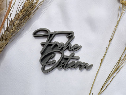 Keramikstempel / Tonstempel / Frohe Ostern / Schriftzug / 3D Druck