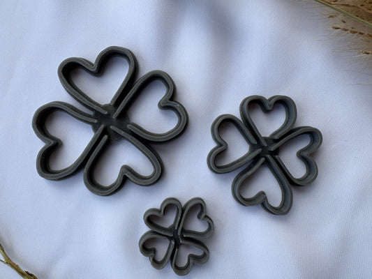 Keramikstempel / Tonstempel / Kleeblatt / Set / Glück / 3D Druck