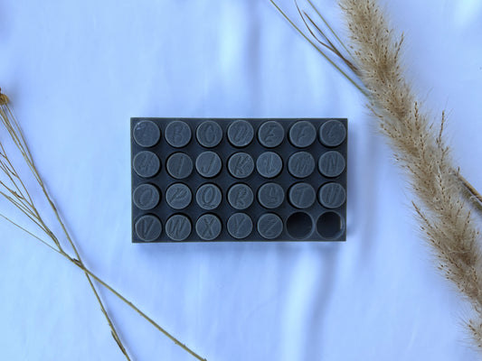 Keramikstempel / Tonstempel / Buchstabenset / Großbuchstaben / 3D Druck